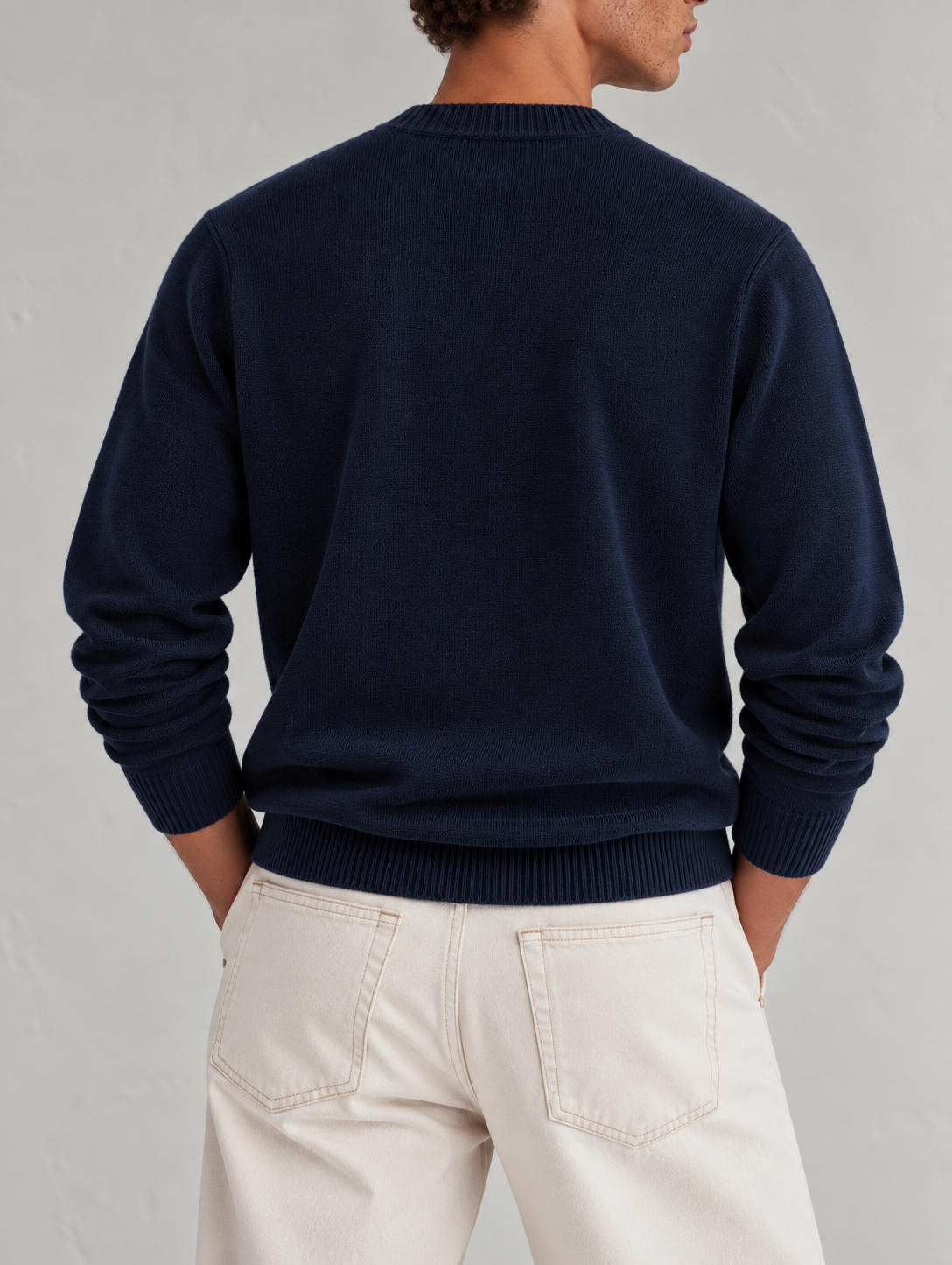 CASHMERE CREWNECK - NAVY