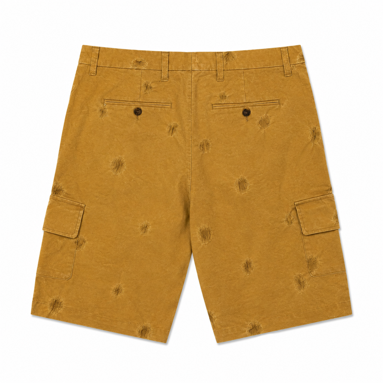 JACQUARD-EMBROIDERED CARGO SHORTS