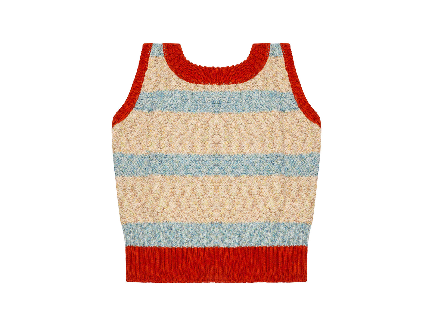 RECYCLED COTTON KNITTED TANK TOP