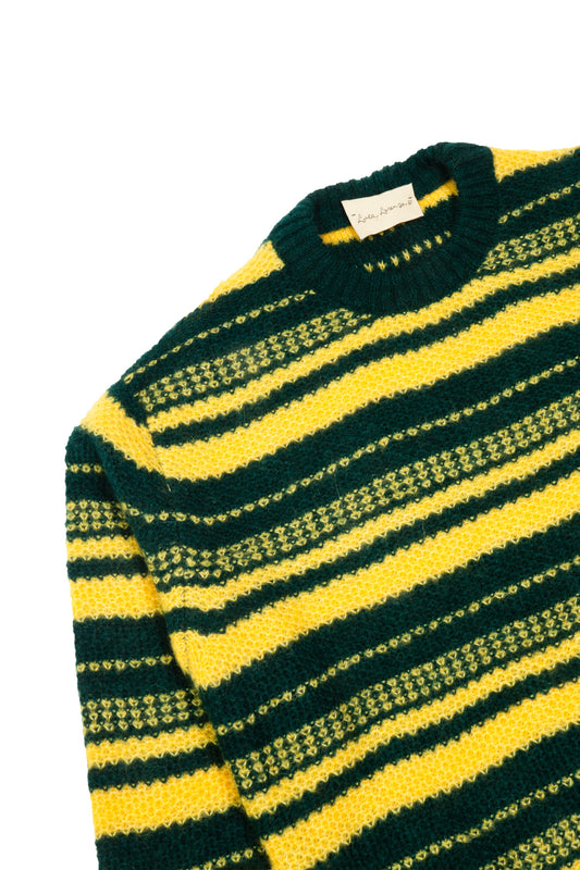 BABY ALPACA BLEND STRIPED SWEATER