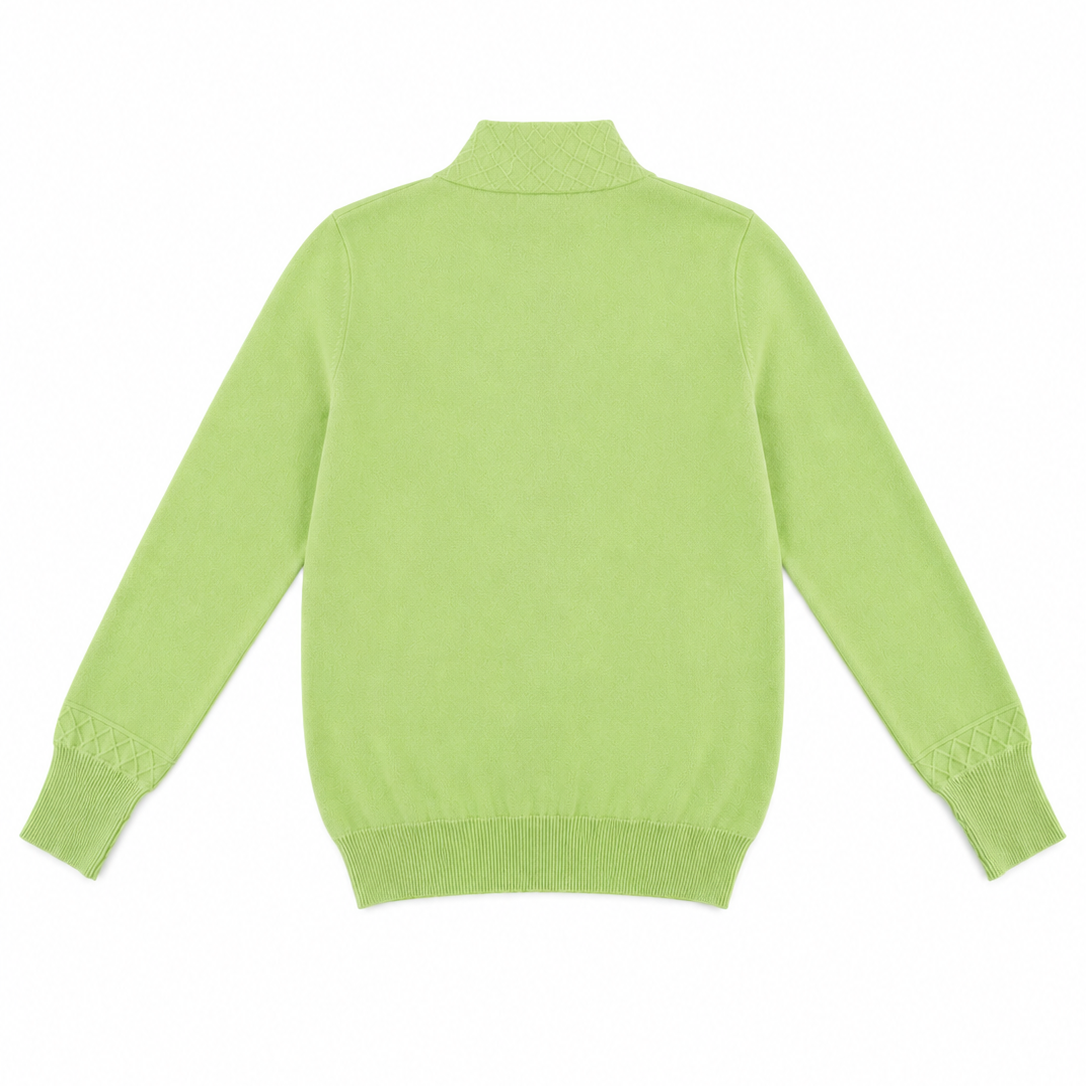 MATCHA CASHMERE-BLEND TURTLENECK