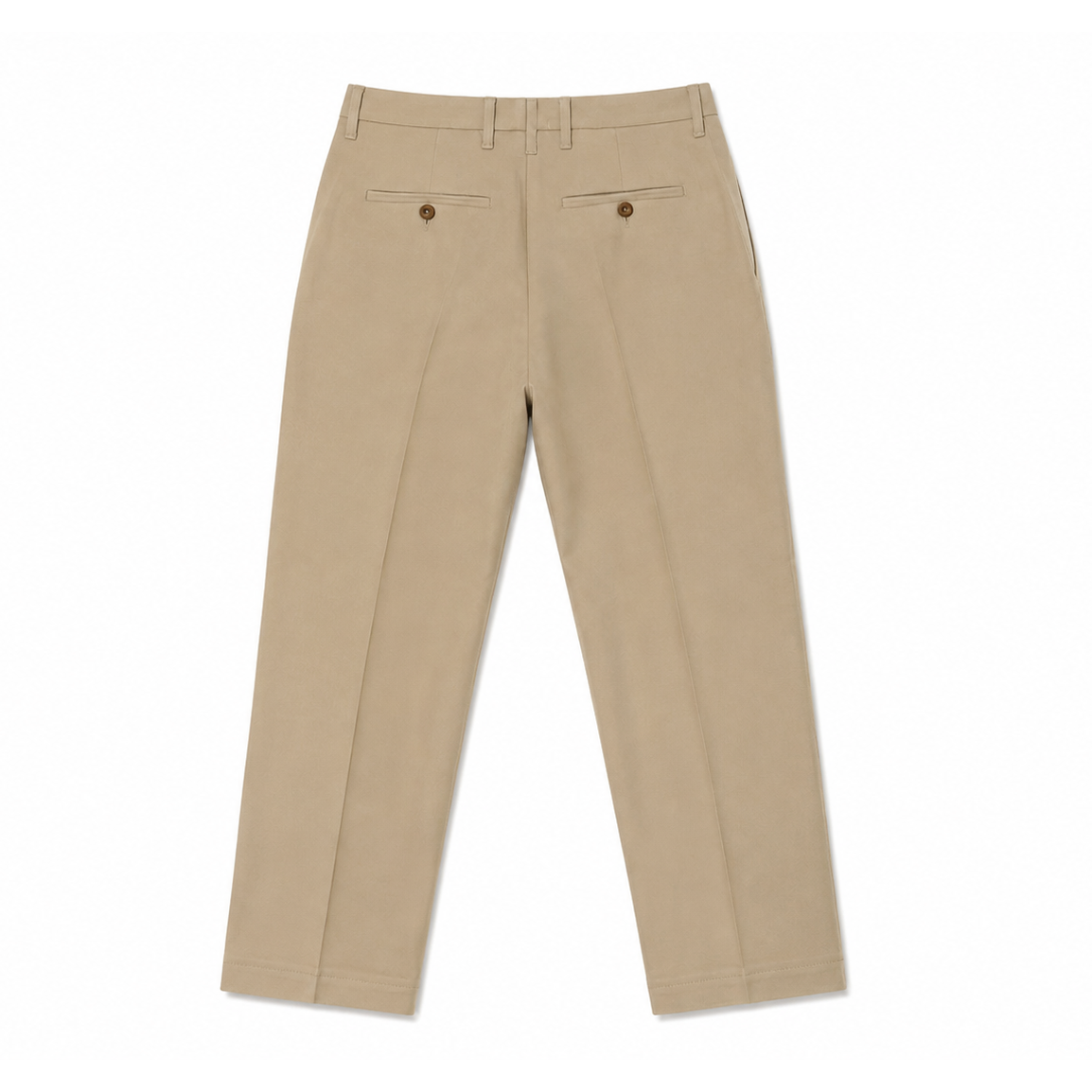 SAND TAILORED PLEATED TROUSERS