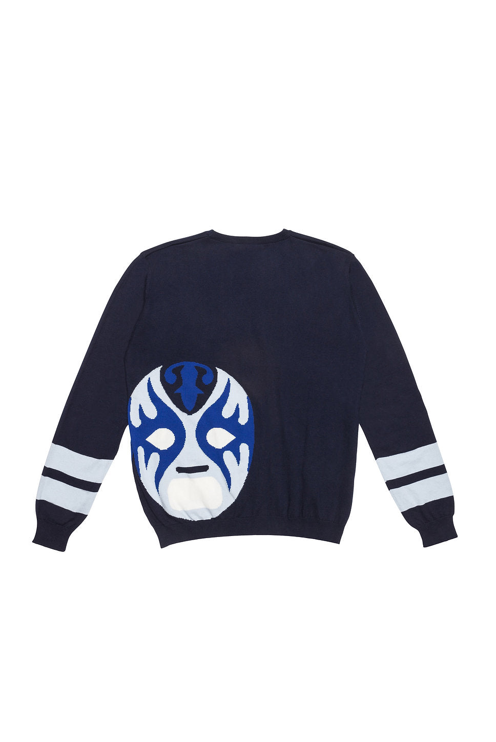 “LUCHADOR” INTARSIA COTTON SWEATER