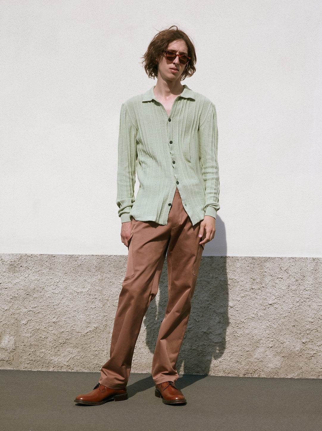 TAILORED CARGO TROUSERS IN COTTON TWILL
