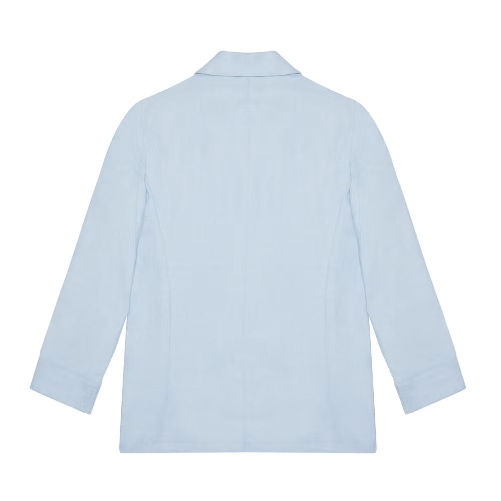 UNSTRUCTURED LINEN FIELD JACKET