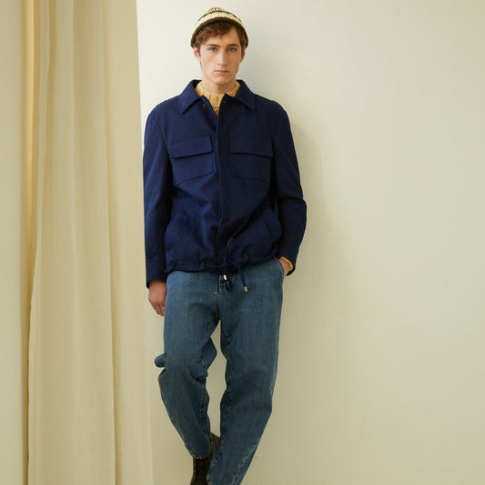 PADDED FIELD JACKET IN COTTON DRILL