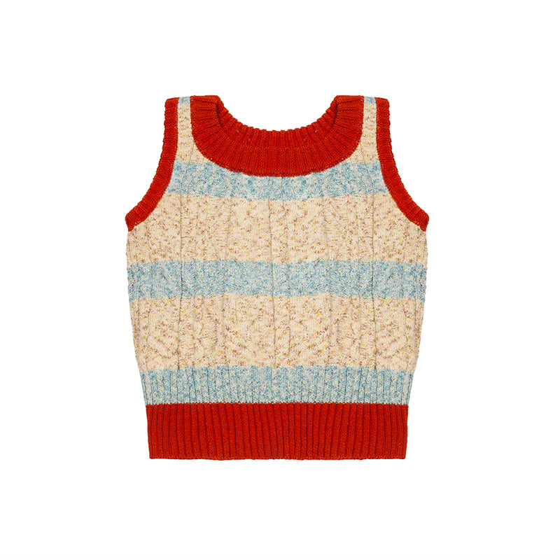 RECYCLED COTTON KNITTED TANK TOP