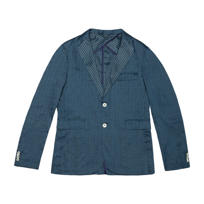 INDIGO STRIPED BLAZER