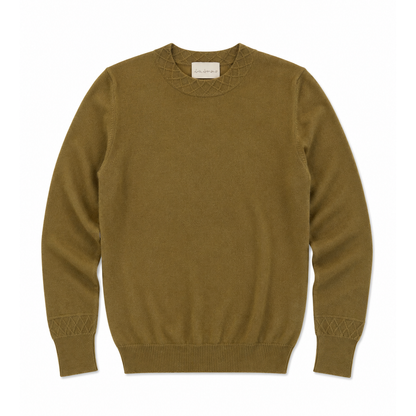 CASHMERE BLEND CREW NECK SWEATER
