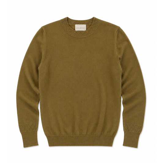CASHMERE BLEND CREW NECK SWEATER