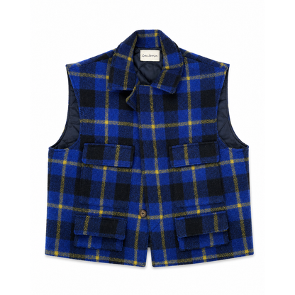 CHECKED FISHERMAN VEST