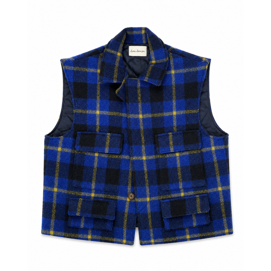 CHECKED FISHERMAN VEST