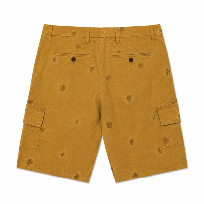JACQUARD-EMBROIDERED CARGO SHORTS