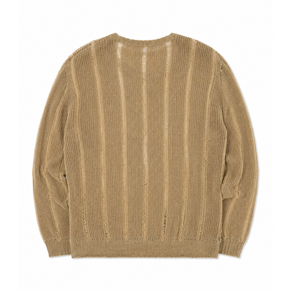 OPEN-KNIT LINEN SWEATER