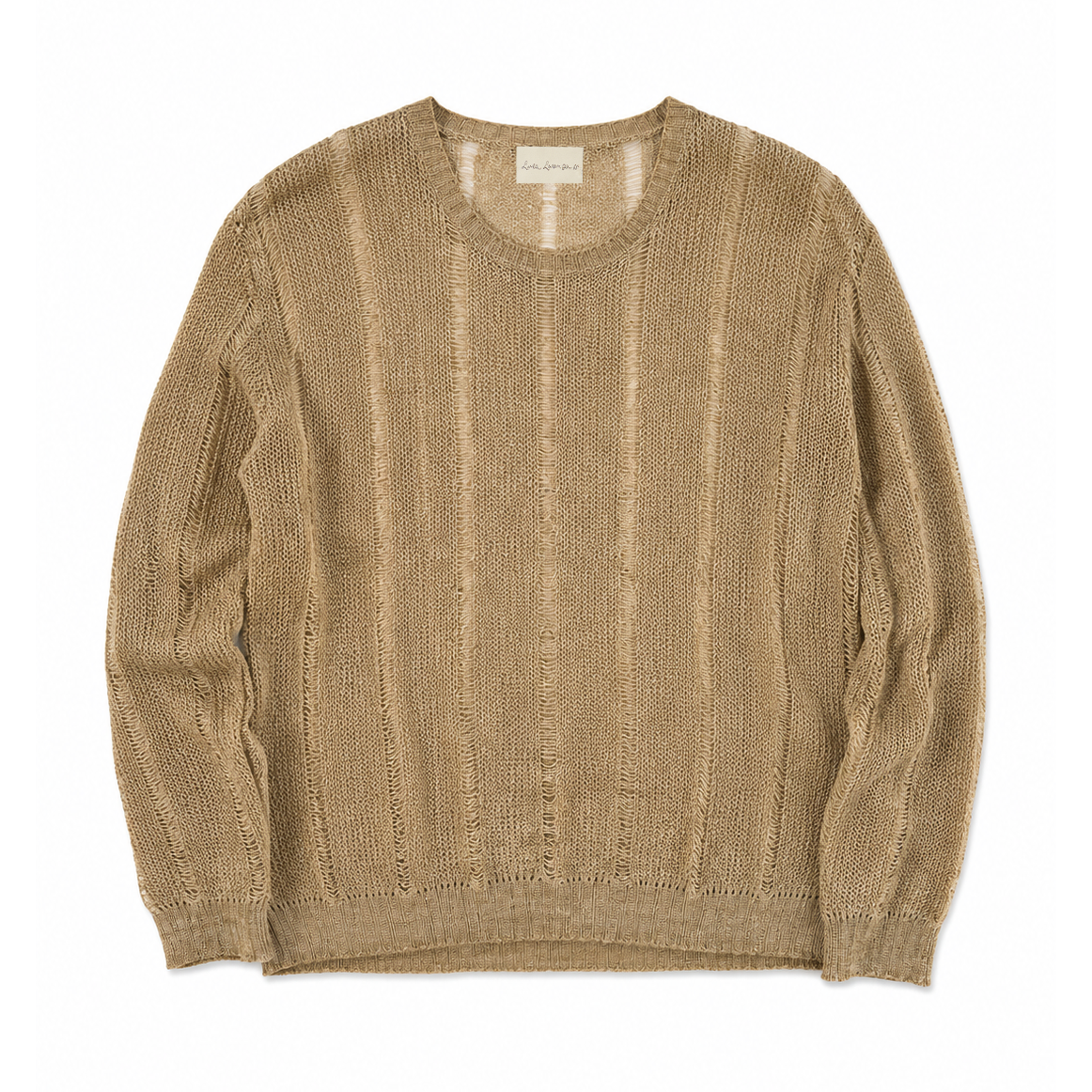 OPEN-KNIT LINEN SWEATER