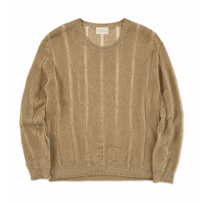 OPEN-KNIT LINEN SWEATER
