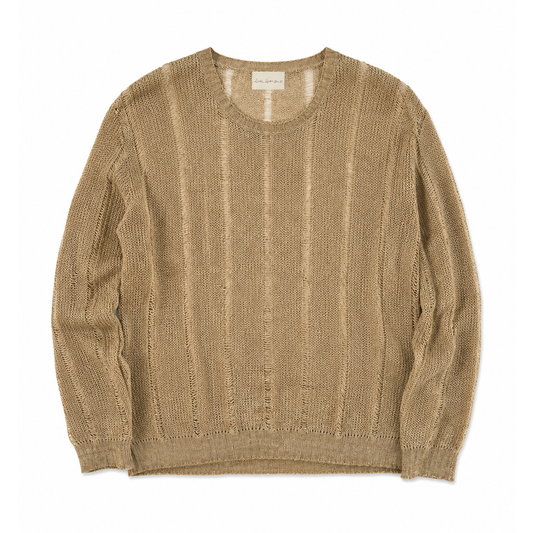 OPEN-KNIT LINEN SWEATER