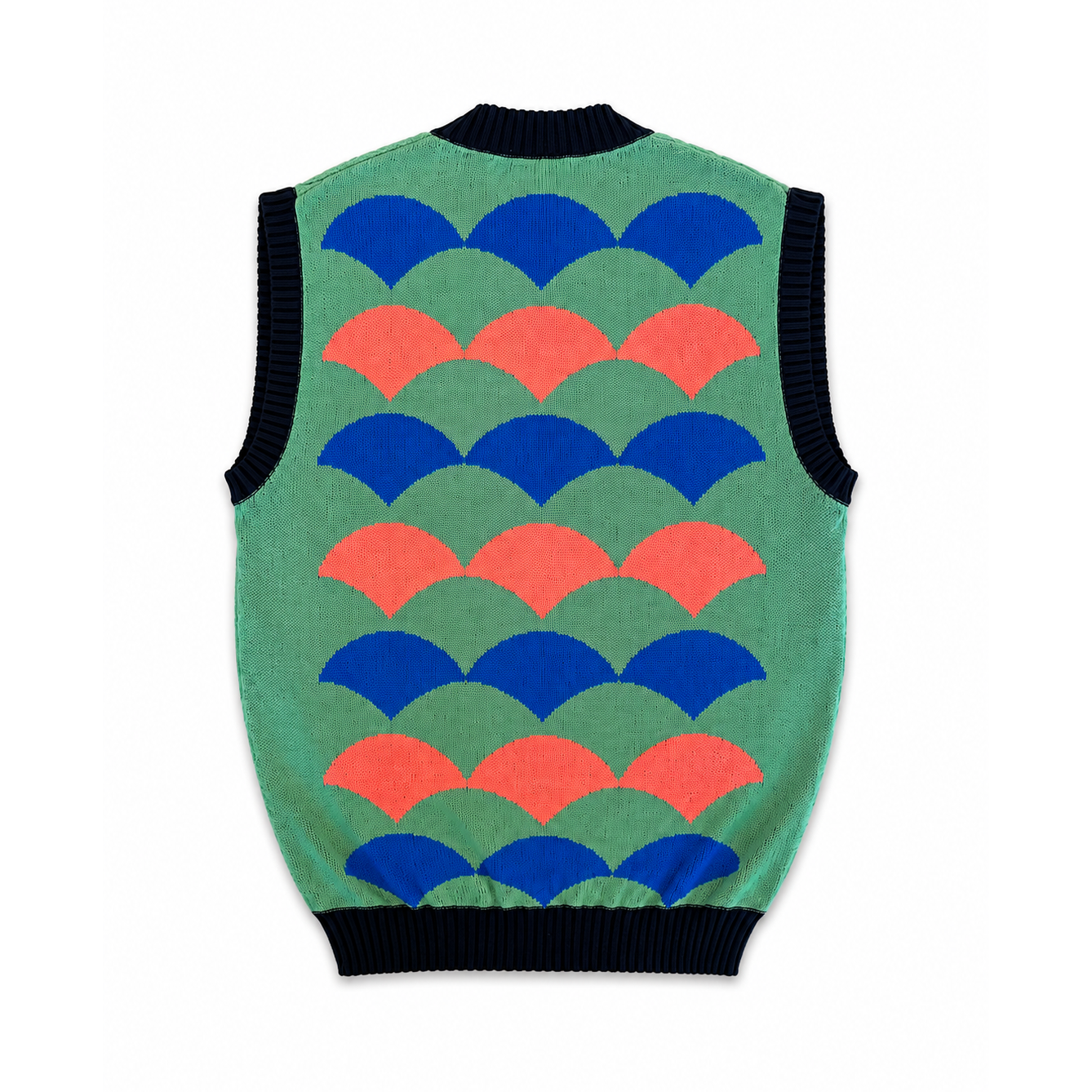 LINEN INTARSIA VEST