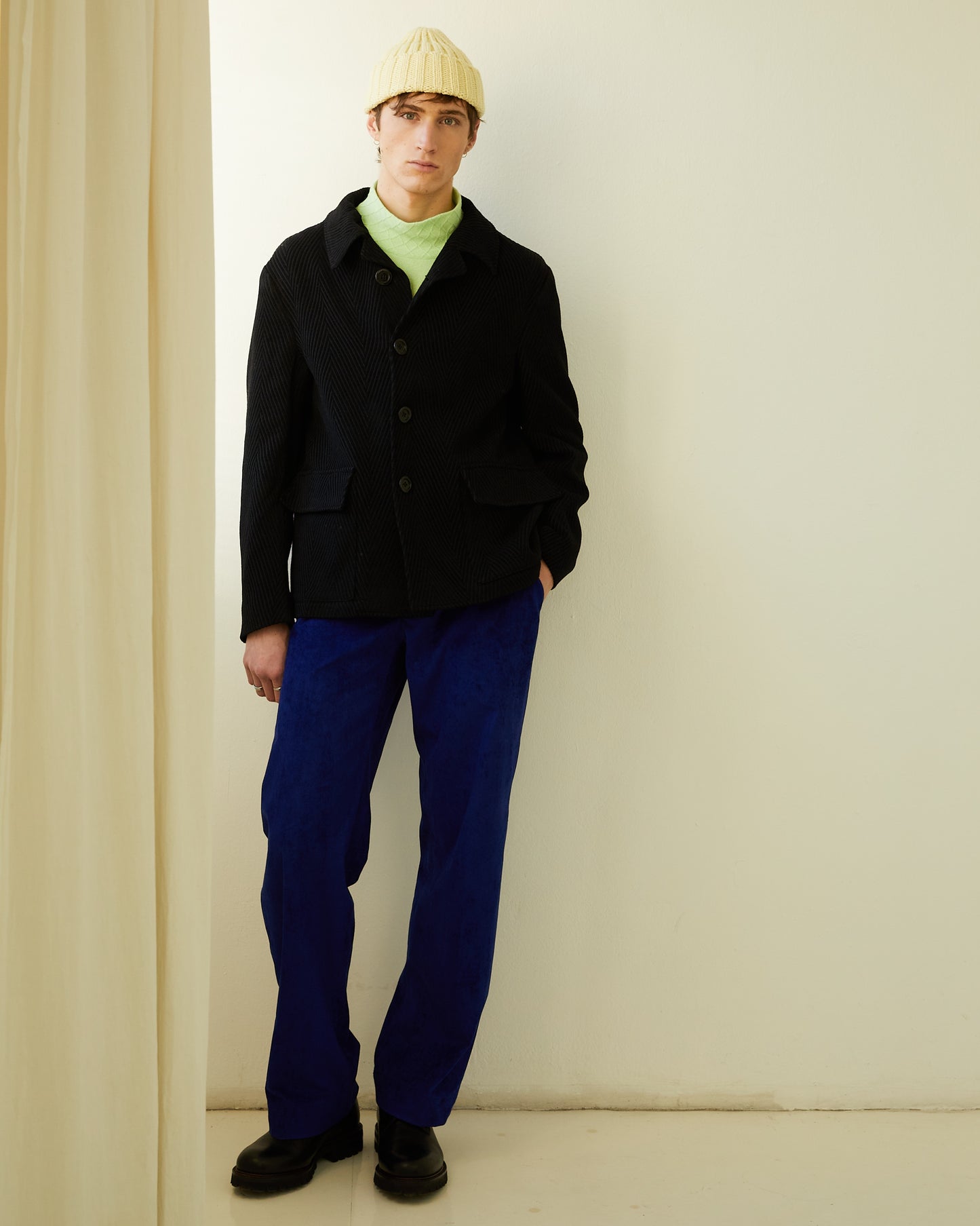 MATCHA CASHMERE-BLEND TURTLENECK