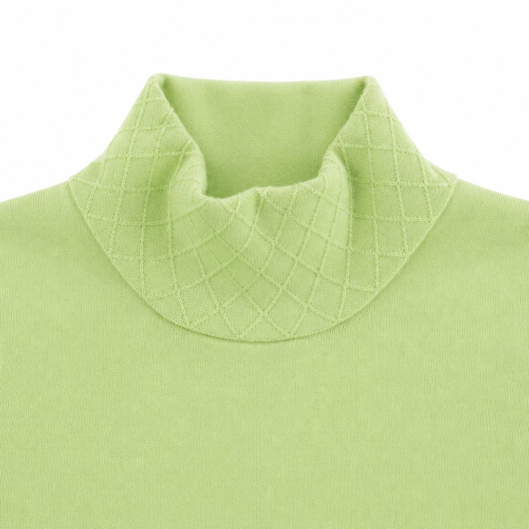 MATCHA CASHMERE-BLEND TURTLENECK