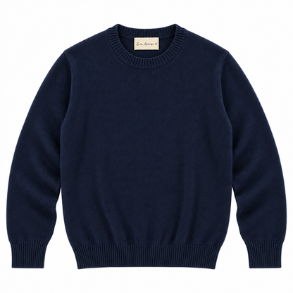CASHMERE CREWNECK - NAVY
