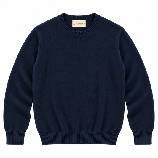 CASHMERE CREWNECK - NAVY