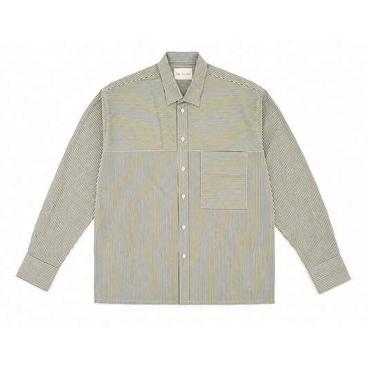 OLIVE STRIPED SHIRT