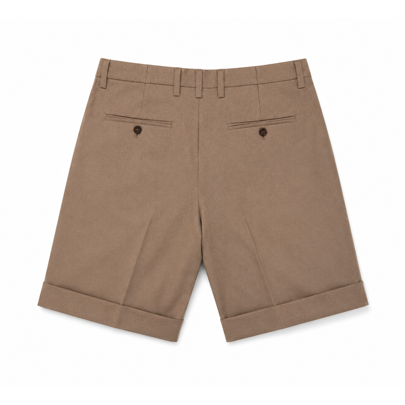 TAUPE TAILORED BERMUDA SHORTS